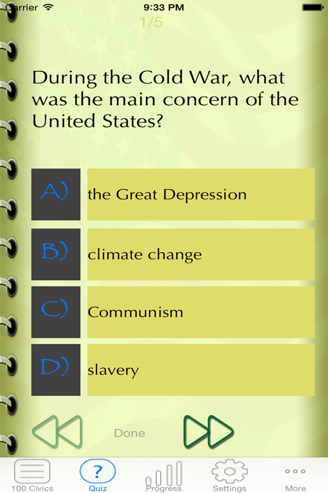 US Citizenship Prep quiz